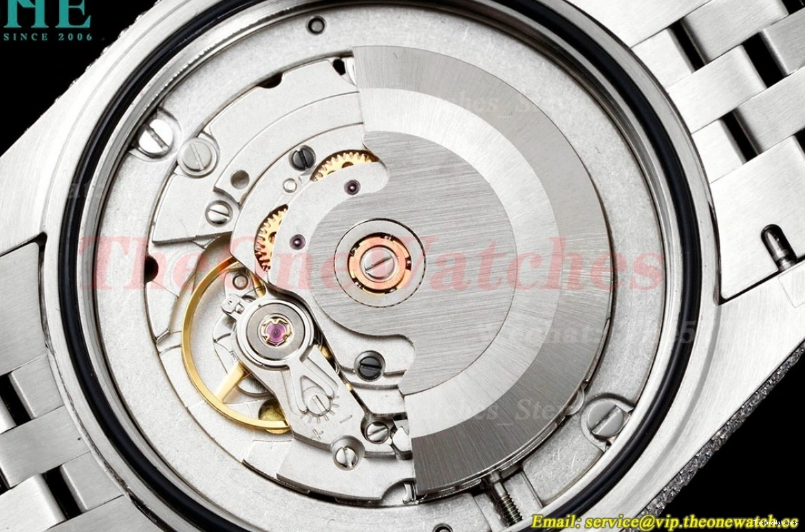 Diamonds A2824 SS GMF Datejust 41mm 904L SS Full Dia Stk 0223